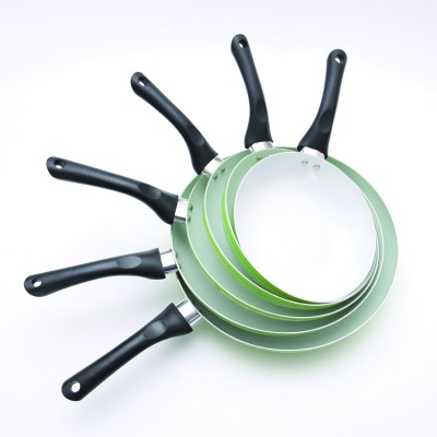 Green Color Different Size Best Aluminum Alloy Non Stick Frying Pan