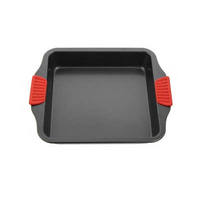 Silicone Handle Carbon Steel Non Stick Microwave Oven Safe Cake Pan