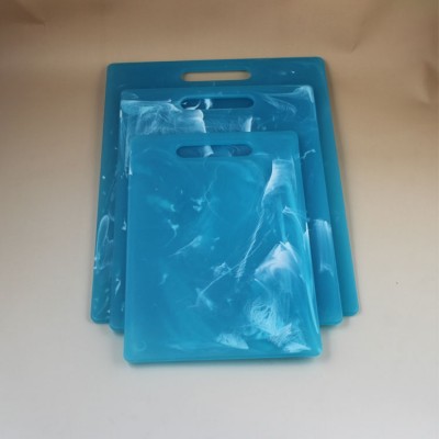 3 Size Blue Color Professional Plastic Kitchen Food Fruit Vegetable Multifunctional Chopping Cutting Board