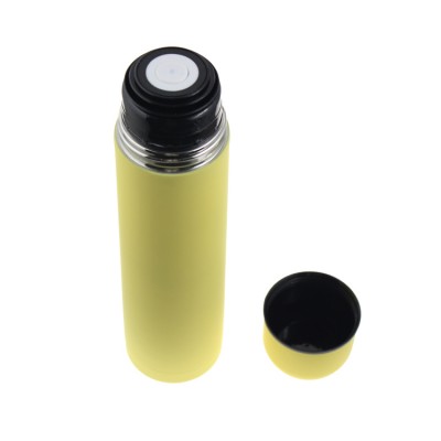 32*8cm Large Big Custom Color Rubber Coating Sport Thermos Insulation Stainless Steel Water Bottle Container Tool With Lid