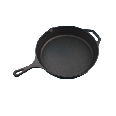 32cm Big Large Kitchen Cooking Heavy Cast Iron Non Coatig Frying Pan