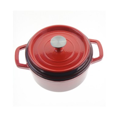 Kitchen Cooking Round Heavy Non Stick Enamel Soup Stock Pot With Lid