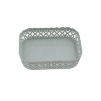 Plastic Small 20*15*5cm Kitchen Fruit Vegetable Household Debris Rattan Storage Basket Container Tool